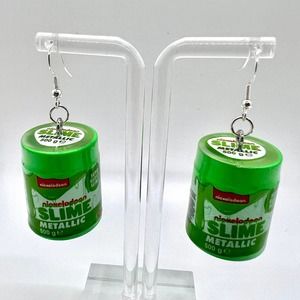 Slime Earrings - Nickelodeon Green Slime Earrings - Mini Brands Earrings